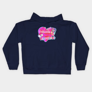 My Patients are my Valentines - POP ART HEART Kids Hoodie